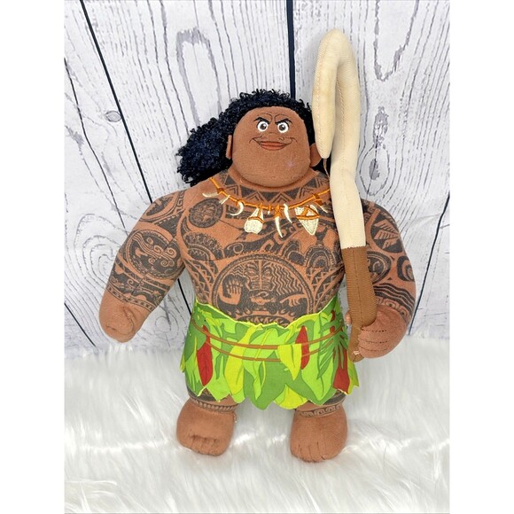 Disney Moana Push Maui With Fish Hook Attached Movie 10 Inch - Picture 1 of 5